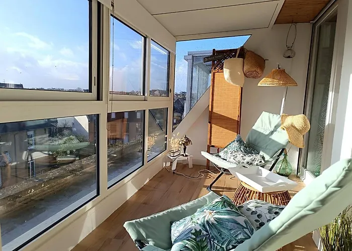 Bel Appartement 4 Pers Avec Parking Et Wifi Au Centre-Ville De Perros-Guirec - Fr-1-368-454